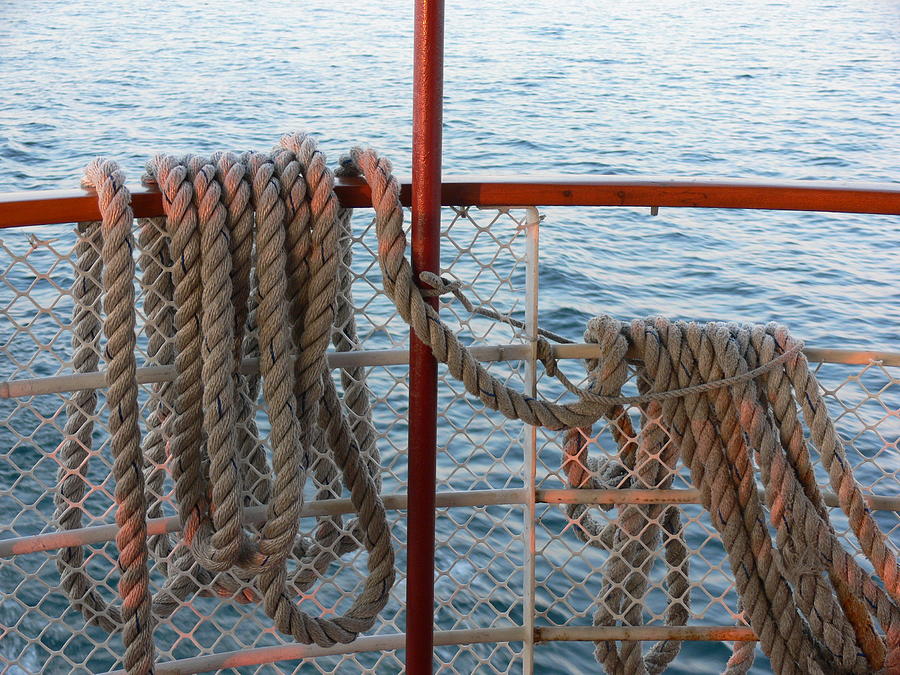 Nautical Rope Photograph by Kevin Fortier