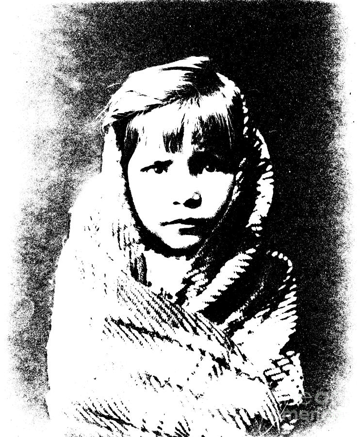 Navaho Child Litho Photograph by Padre Art