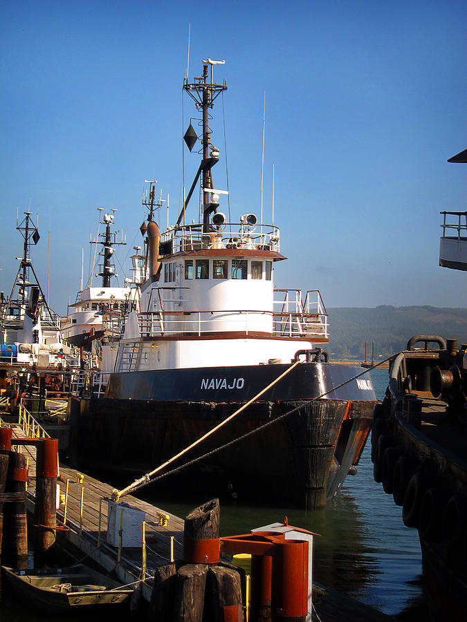 Navajo Tug Boat in Coos Bay Oregon Photograph by Gary Rifkin - Fine Art ...