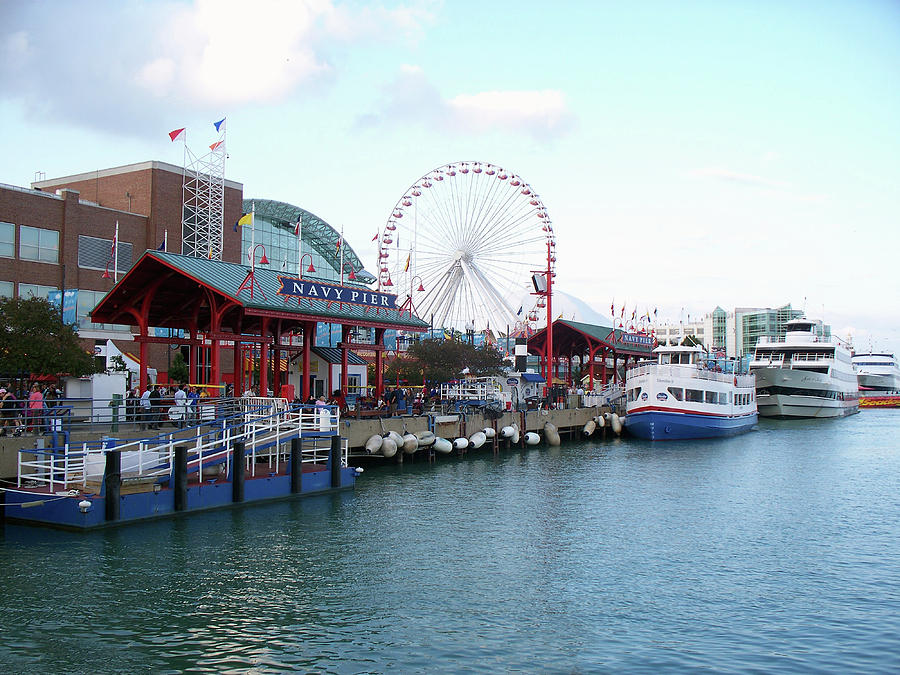 Navy Pier Chicago Summer Time Photograph by Thomas Woolworth - Fine Art ...