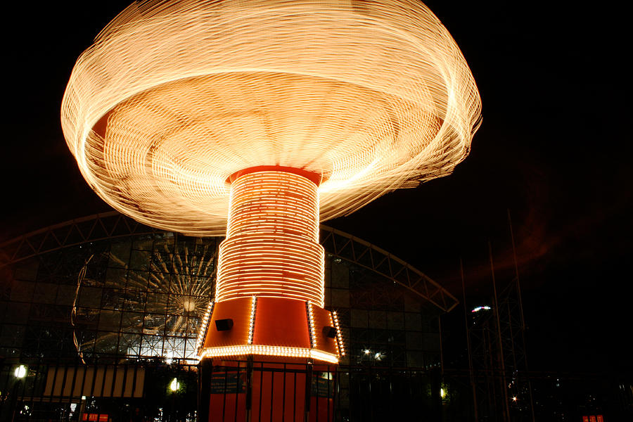 Navy Pier Swing Ride 5 Photograph by Anthony Doudt