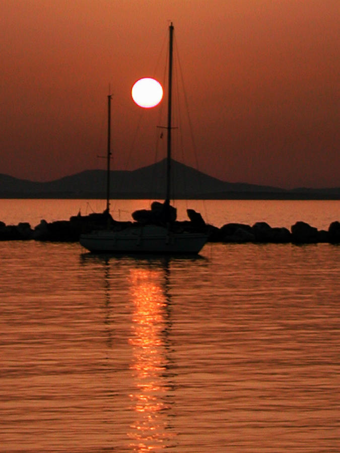 Sunset Photograph - Naxos island Greece by Colette V Hera Guggenheim