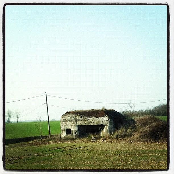 Nazi Blockhouse Along The Highway In Photograph by Anne Marie