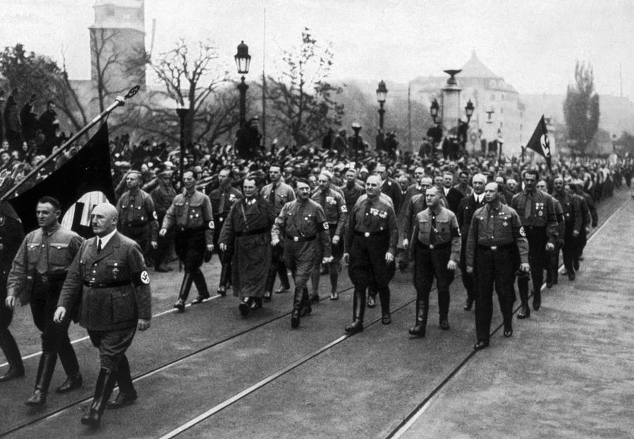 Nazi Germany, Adolf Hitler Second Row Photograph by Everett