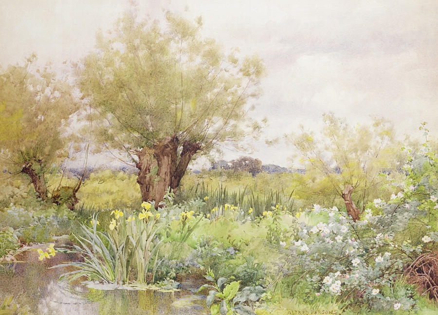 Alfred Parsons Painting - Near Shiplake by Alfred Parsons