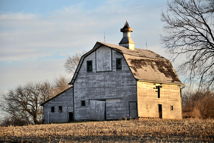 Family Farm Photograph - Nebraska Barn in Otoe County by Christine Belt