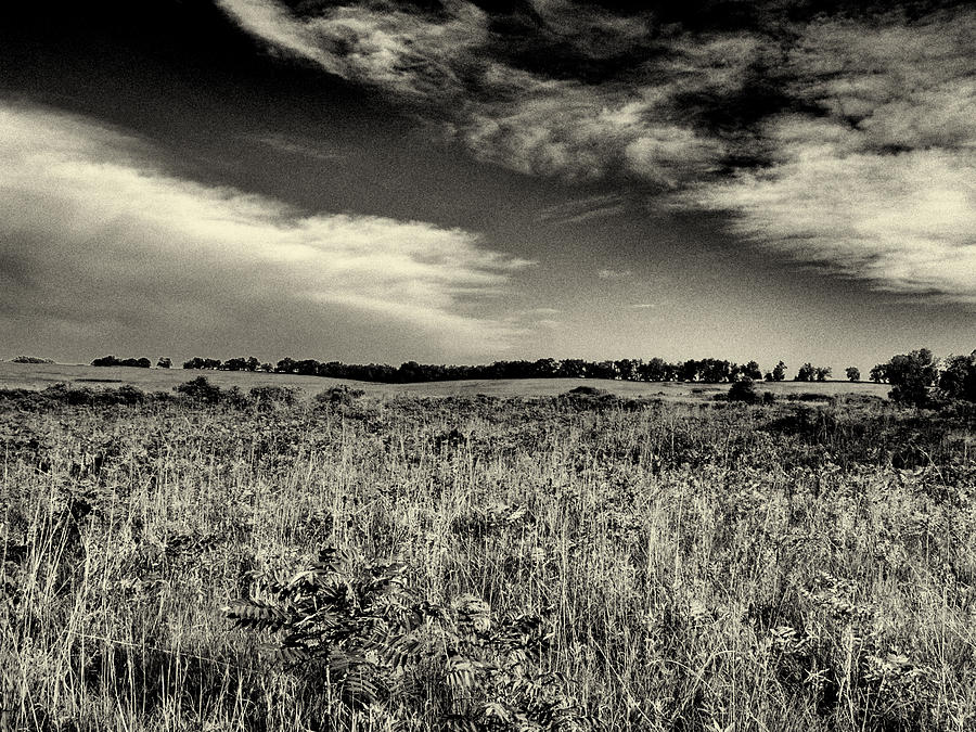 Nebraska Prairie Two in Black and White Photograph by Joshua House