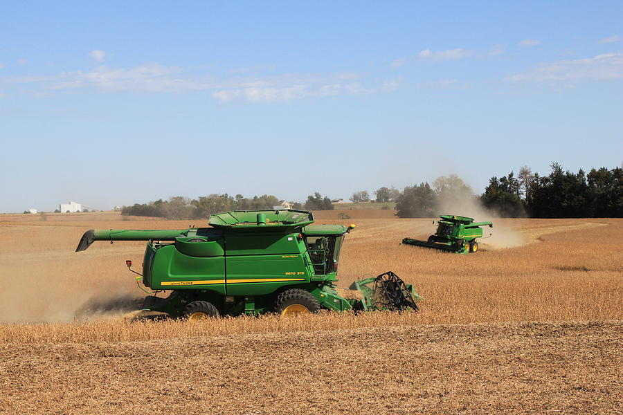 Nebraska Soybean Harvest Photograph by J Laughlin