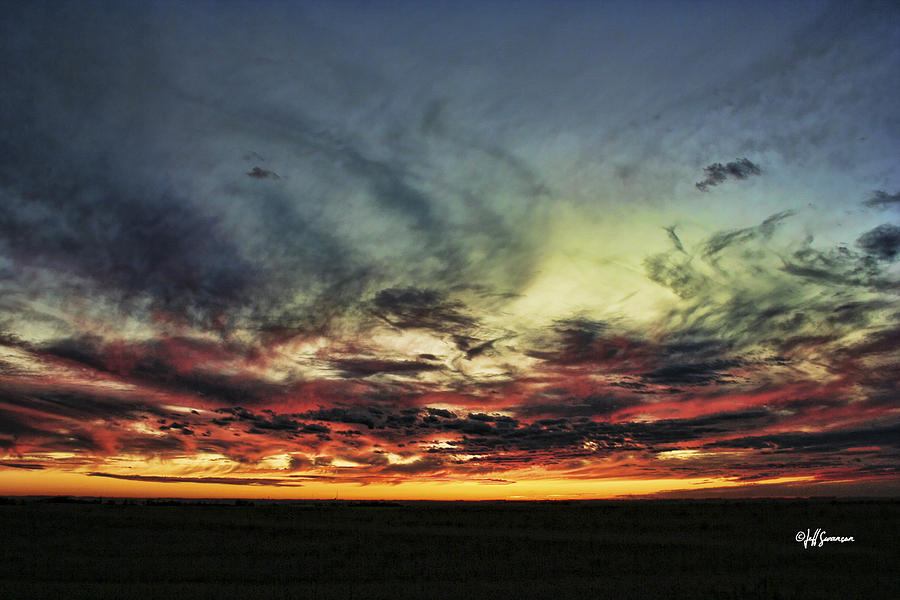 Sunset Photograph - Nebraska Sunset by Jeff Swanson