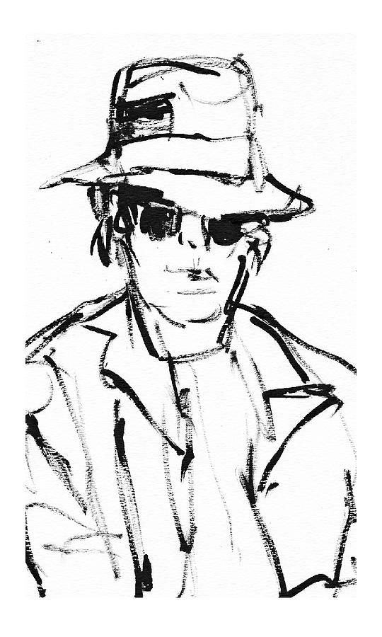 Rock Stars Drawing - Neil Young by Samuel Zylstra