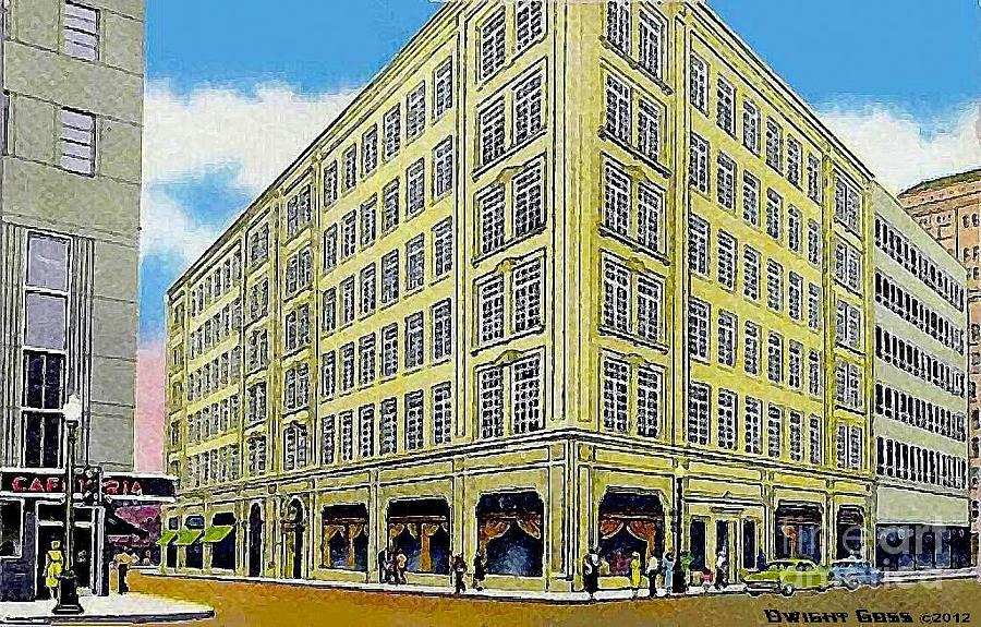Neiman Marcus Store In Dallas Tx In 1945 Painting by Dwight Goss - Pixels