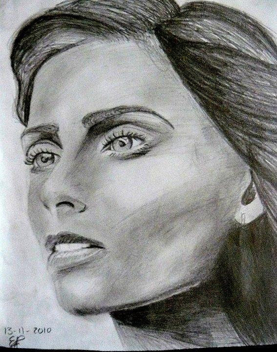 Nelly Furtado Drawing by Eline Plaum - Fine Art America