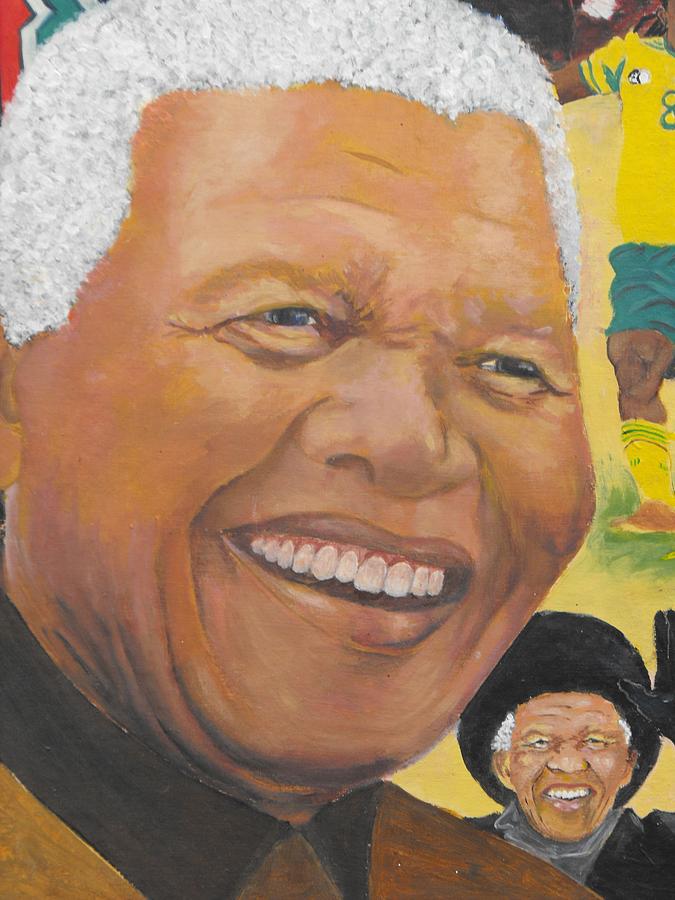 Nelson Mandela - Loving Peace Icon Painting by Jeanne Silver - Fine Art ...