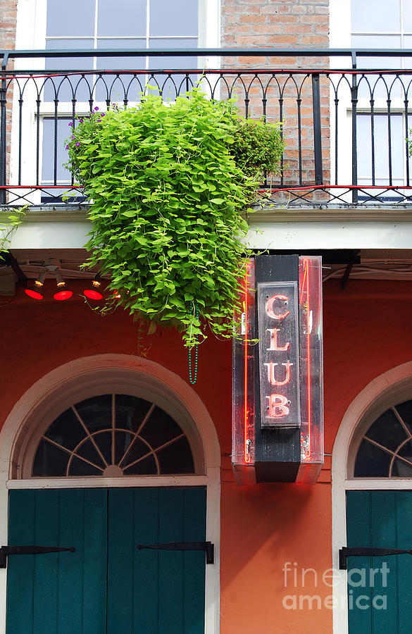 Neon Club Sign Bourbon Street Corner French Quarter New Orleans  Photograph by Shawn OBrien