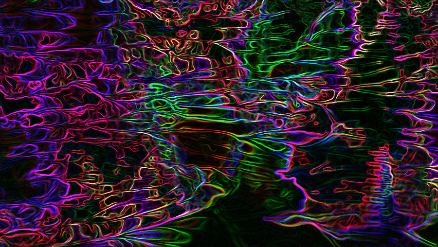 Neon Reef Digital Art by Mitra Kelly