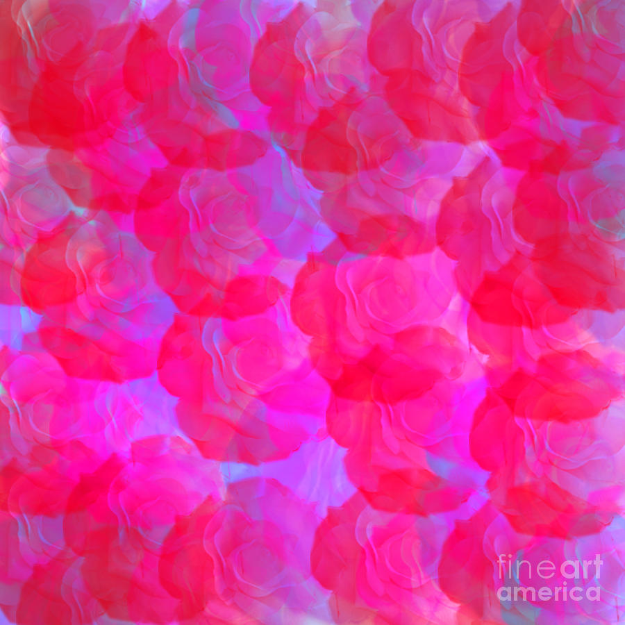 Neon Roses Digital Art by Susan Stevenson
