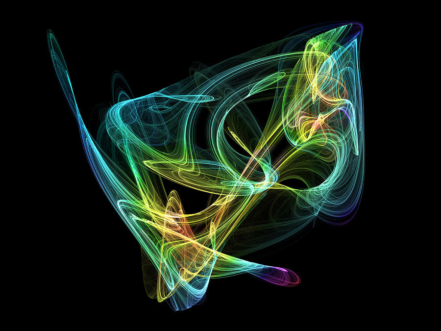Neon swirl Digital Art by Rod Jones