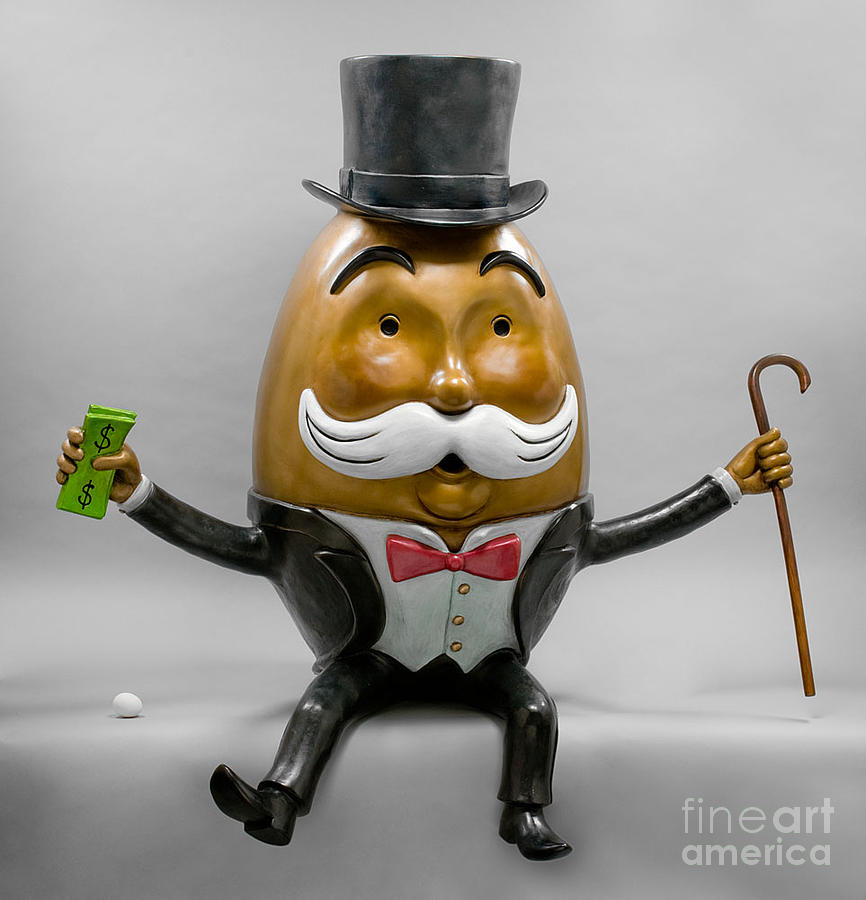 Monopoly Sculpture - Nest Egg by Kimber Fiebiger