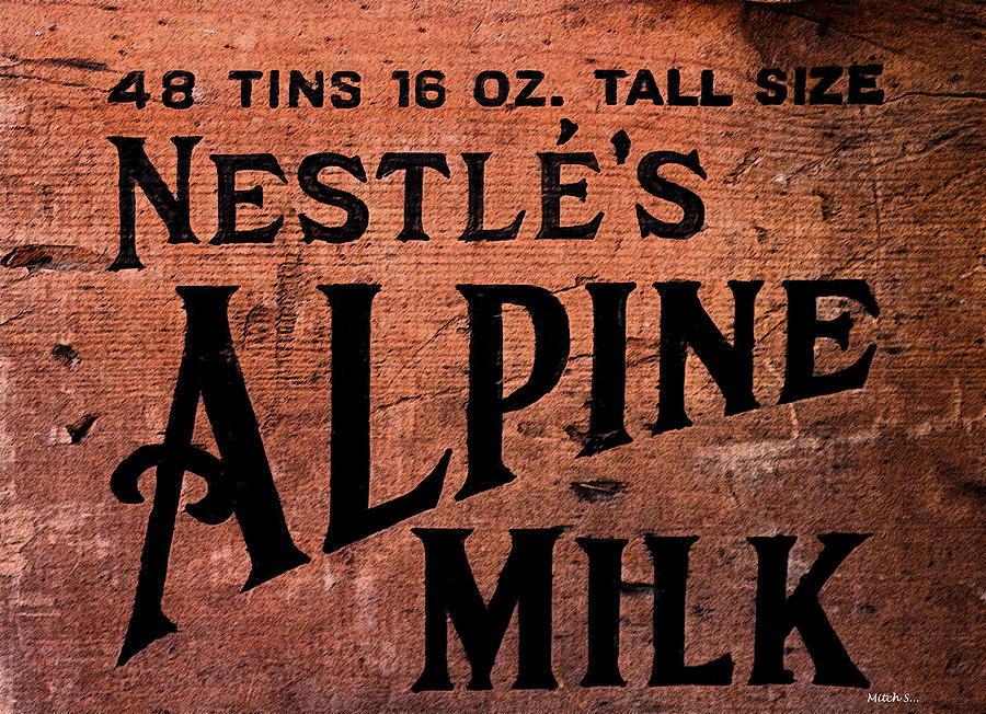 Nestles Alpine Milk Photograph by Mitch Shindelbower