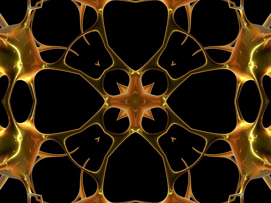 Pattern Photograph - Neurons, Kaleidoscope Artwork by Pasieka