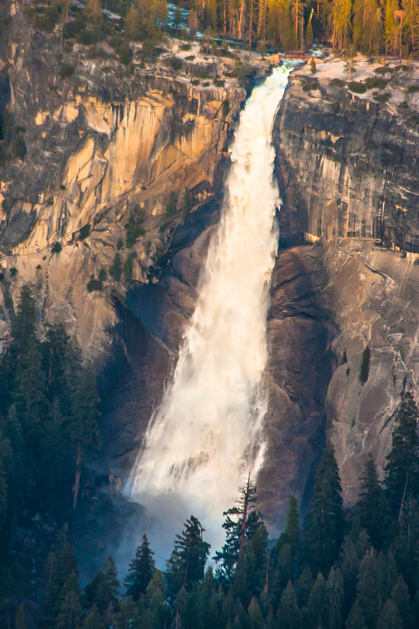 Nevada Falls At Sunset Photograph by Marc Crumpler