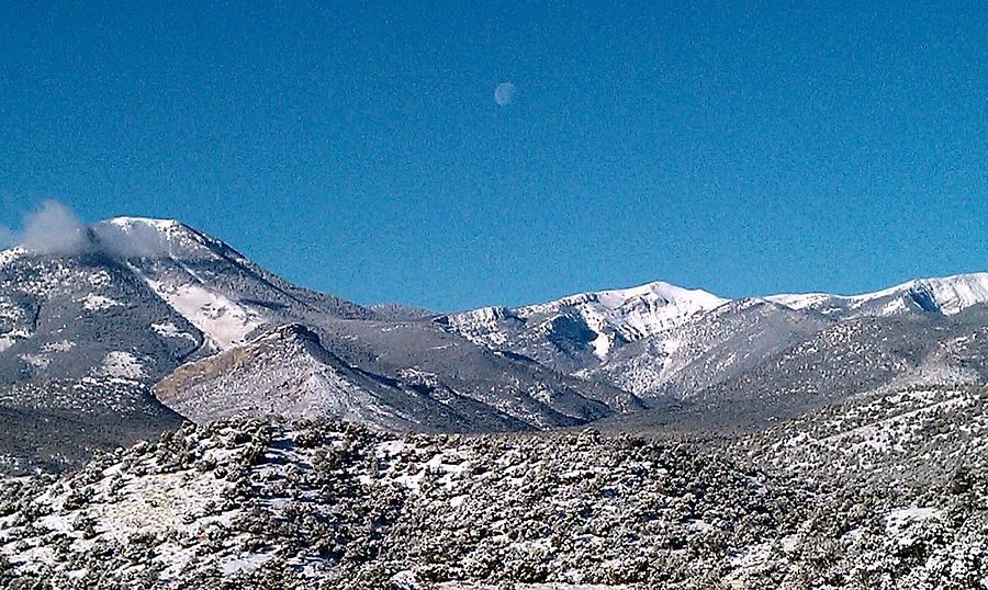 Nevada Mountain Moon Photograph by Robert Lowe