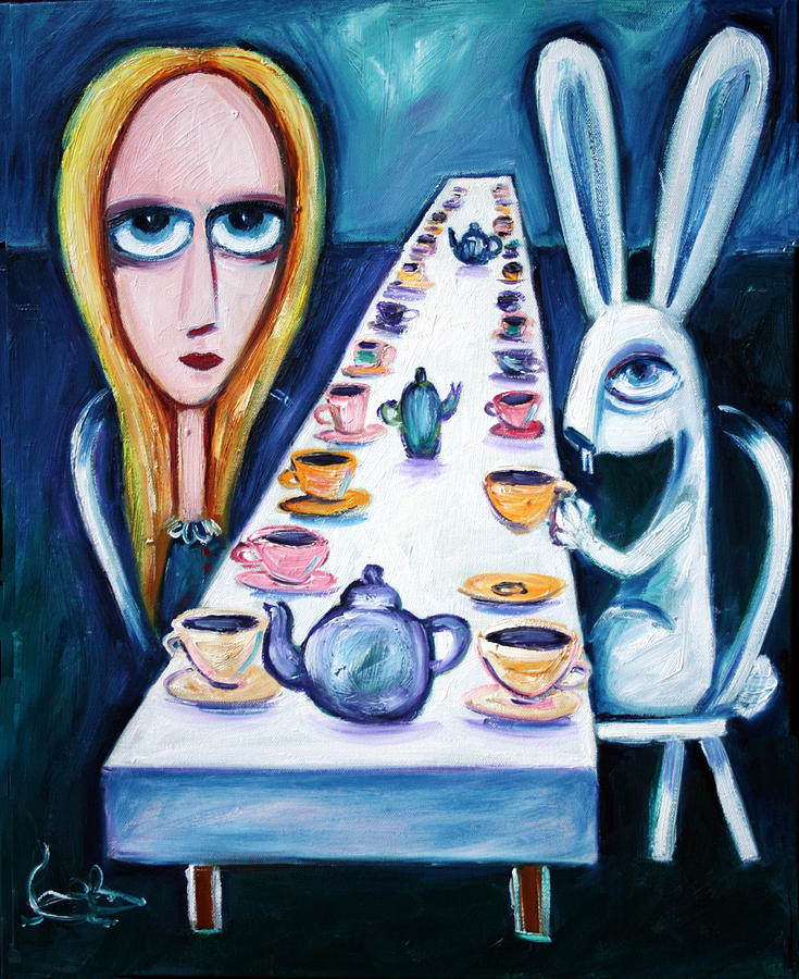 Never Ending Tea Party Painting by Leanne Wilkes
