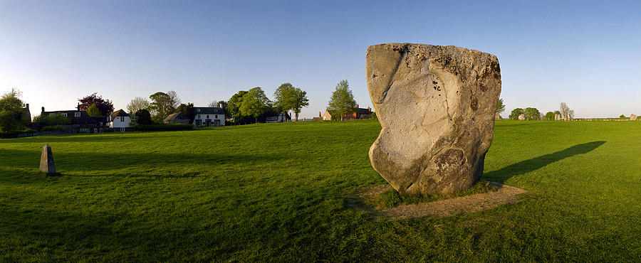 New and Old Stones at Avebury Photograph by Jan W Faul
