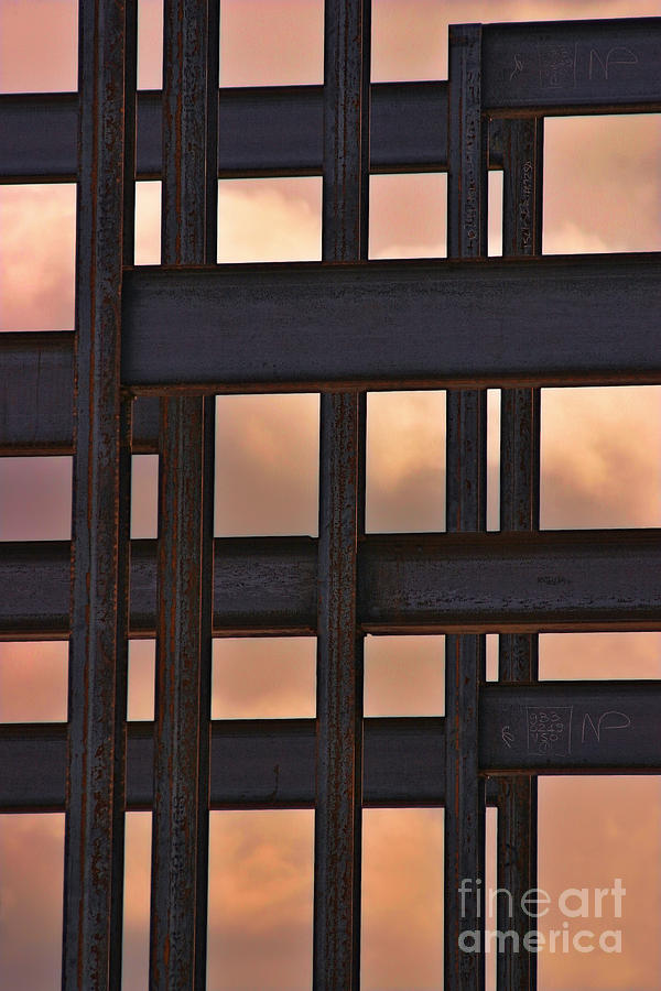 Architecture Photograph - New Construction Girders by Susan Isakson