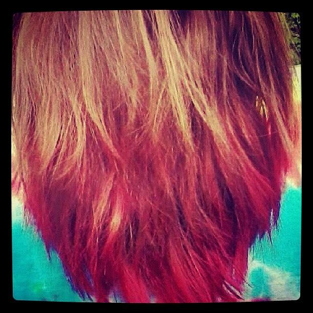 Summer Photograph - New Hair #koolaid #hair #summer #red by Emma Murray