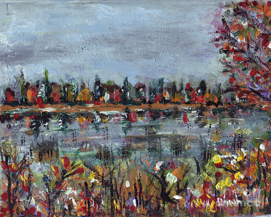 Fall Painting - New Hampshire in the Fall by Dinah Anaya