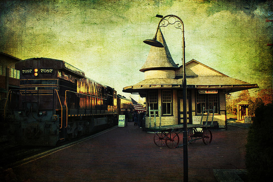 New Hope Train Station Photograph by John Rivera