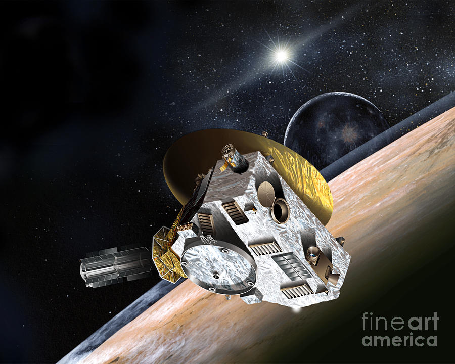 New Horizons Spacecraft At Pluto Photograph by NASA/Johns Hopkins University APL/Southwest Research Institute