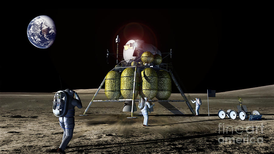 New Lunar Lander Photograph by Nasa