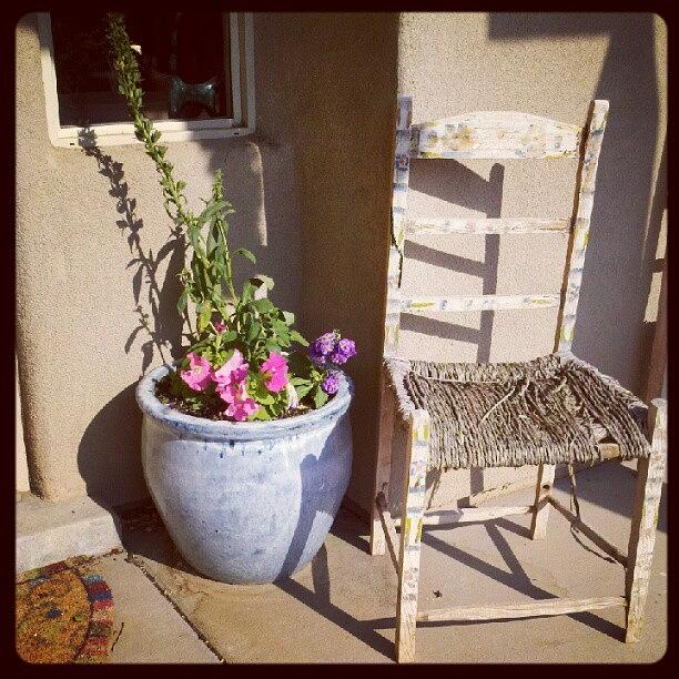 Mexican Photograph - New Mexico Porch by Holly Sharpe-moore