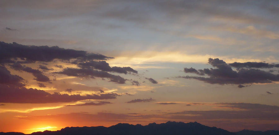 Mountain Photograph - New Mexico Sunset by Thomas MacPherson Jr