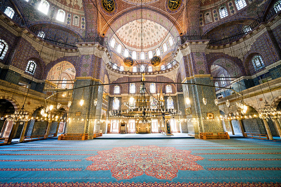 New Mosque Interior in Istanbul Photograph by Artur Bogacki