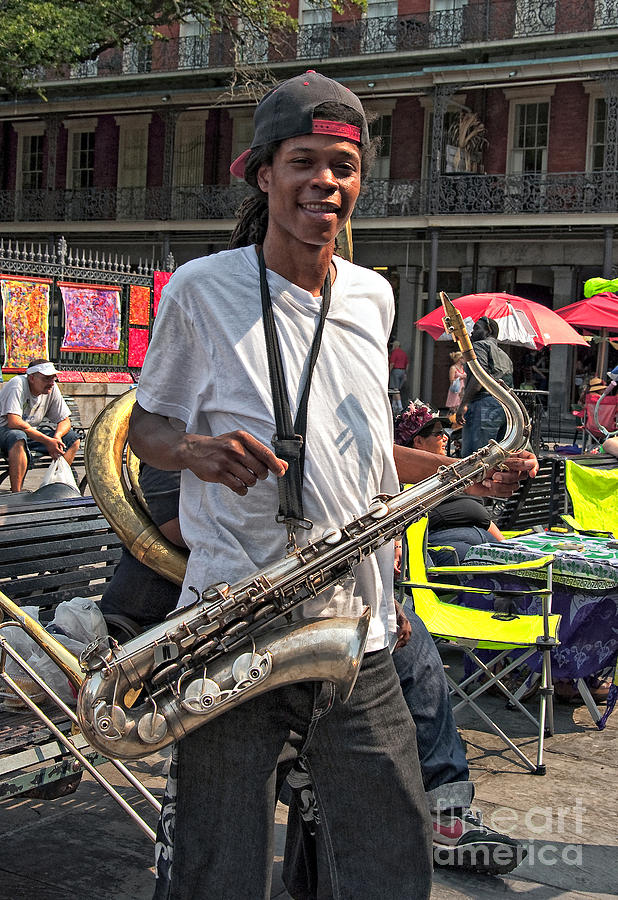 New Orleans Sax Player Photograph by Kathleen K Parker | Fine Art America