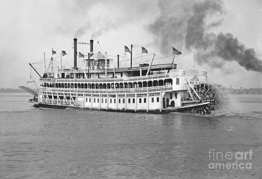 New Orleans Steamboat Cruise 1905 Photograph by Padre Art