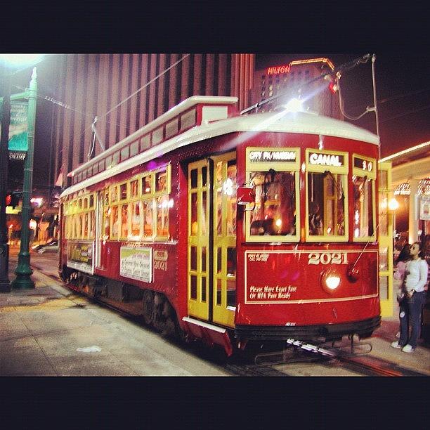 Streetcar Photograph - New Orleans Streetcar by L. Chris Curry