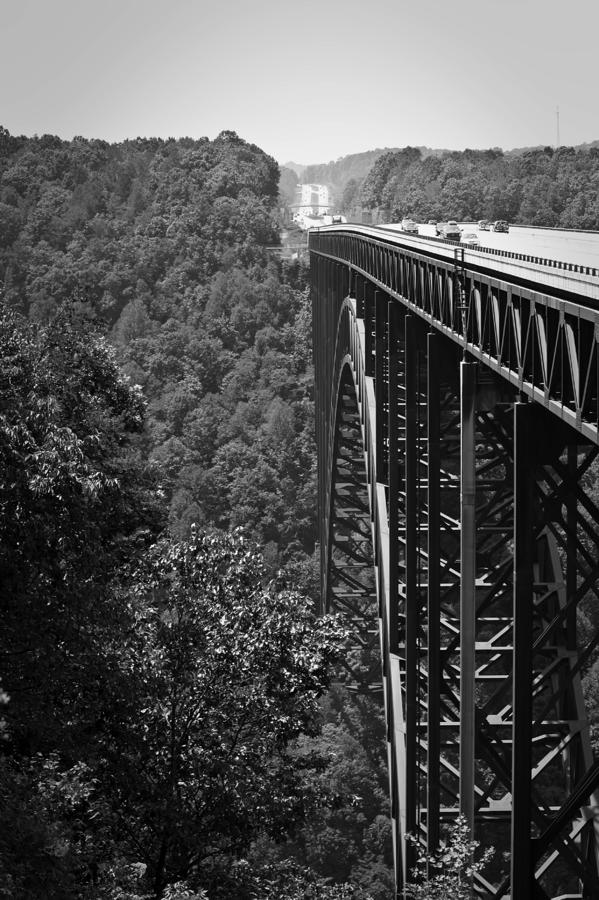 Architecture Photograph - New River Gorge Bridge Fayetteville West Virginia by Teresa Mucha