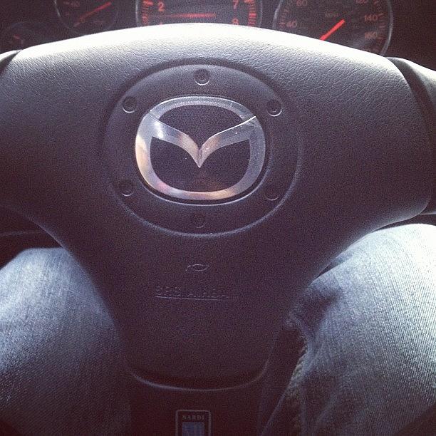 Mazda Photograph - New Steering Wheel! #nardi #mazda #fd3s by Nader Elmosely