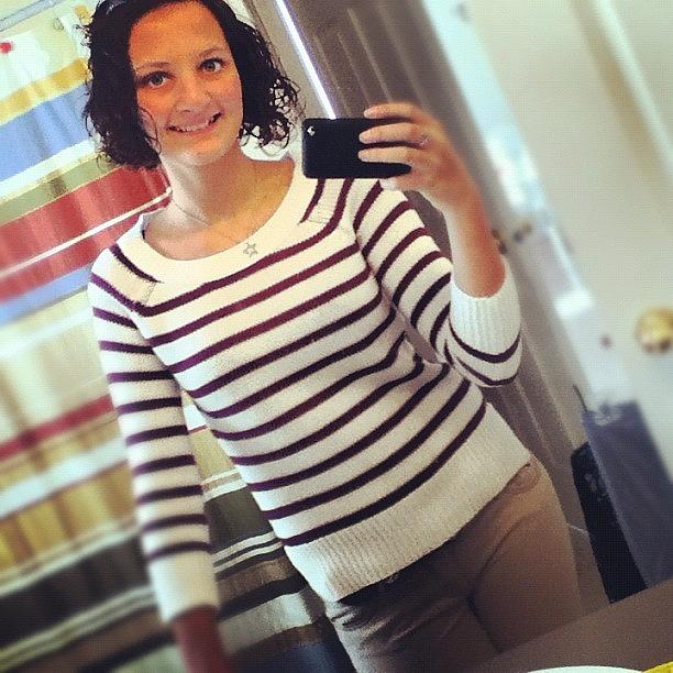 Stripes Photograph - New Sweater. :)#clothes #stripes by Jordan Scott