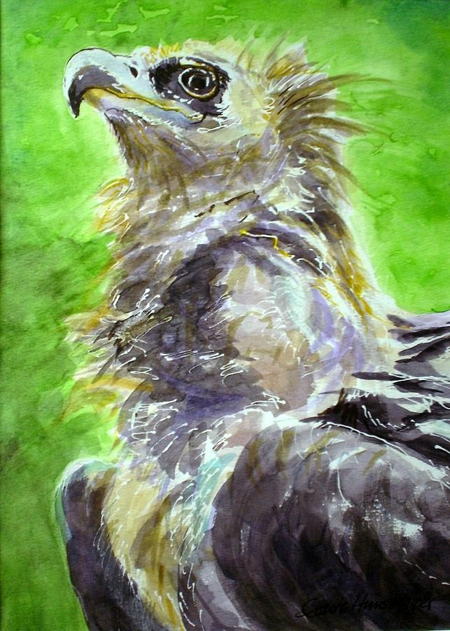 New World Vulture Painting by Edith Hunsberger