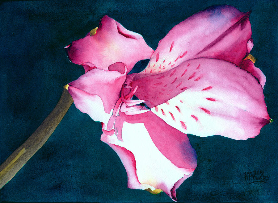 New Year Flower Painting by Ken Powers