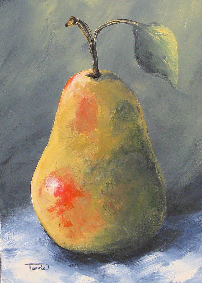 New Year Pear Painting by Torrie Smiley