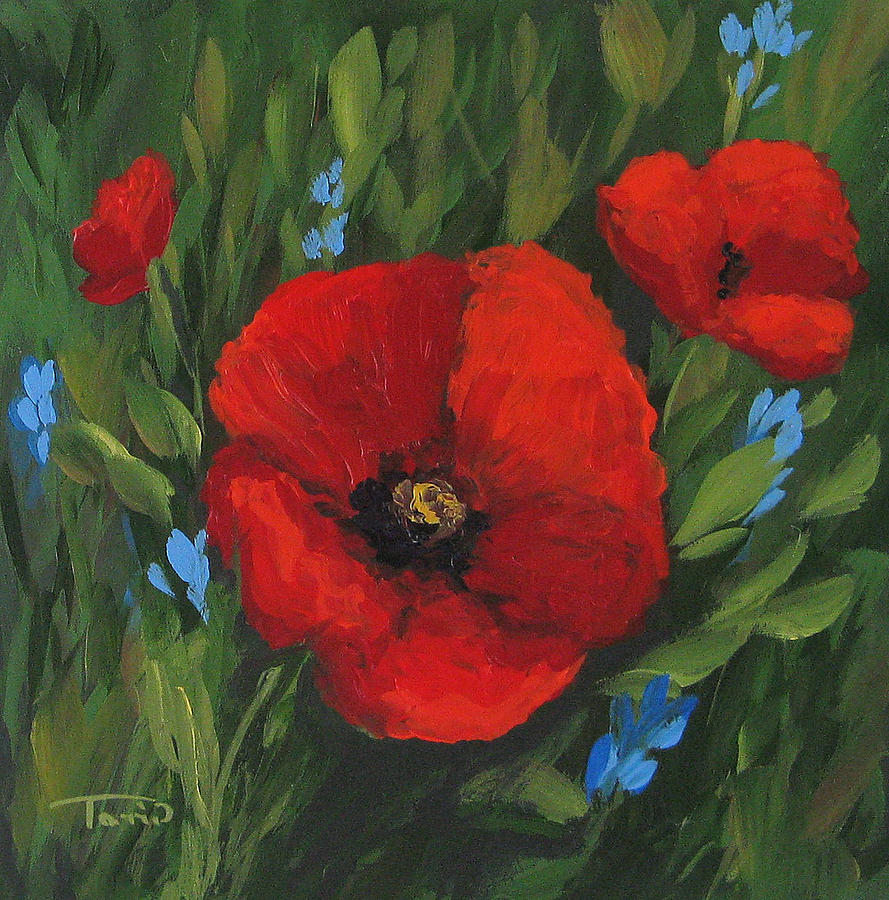 New Year Poppies Painting by Torrie Smiley