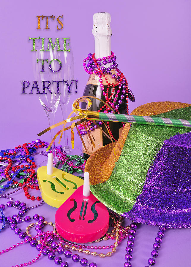 New Years Eve Party Invite Photograph by Marianne Campolongo