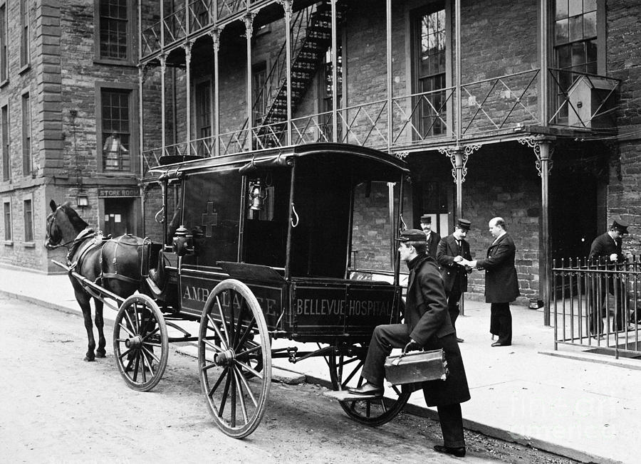 New York: Ambulance, 1895 Photograph by Granger