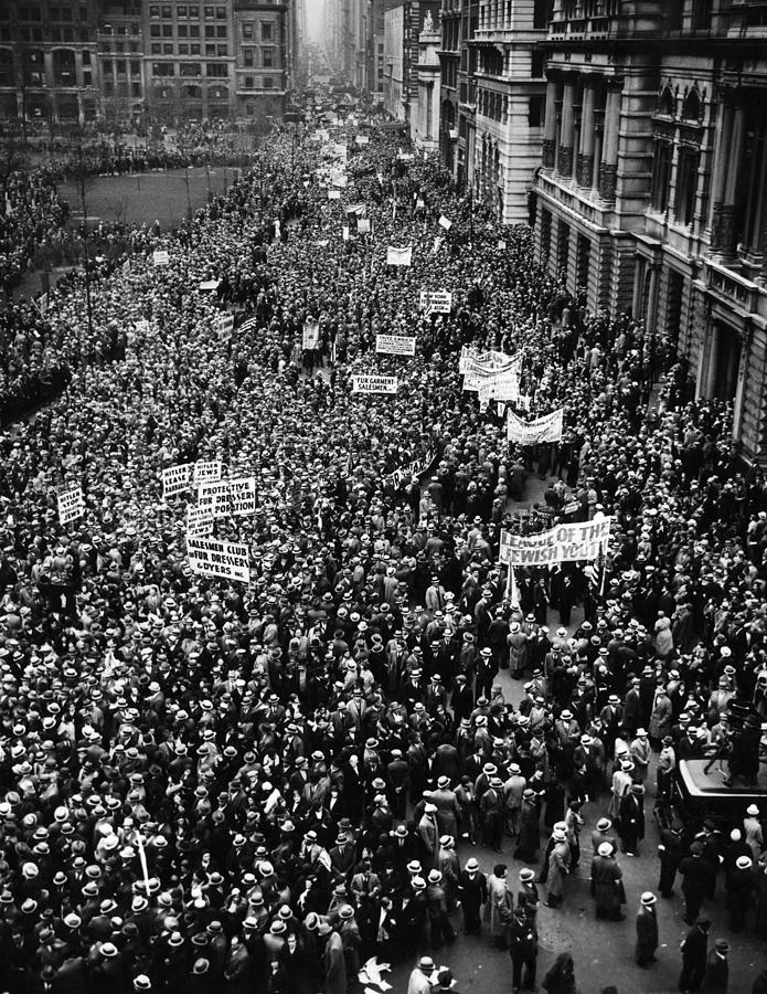New York City, Hitler Protest Parade Photograph by Everett